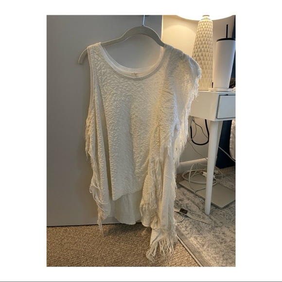 Free people white flowy top - Picture 1 of 3